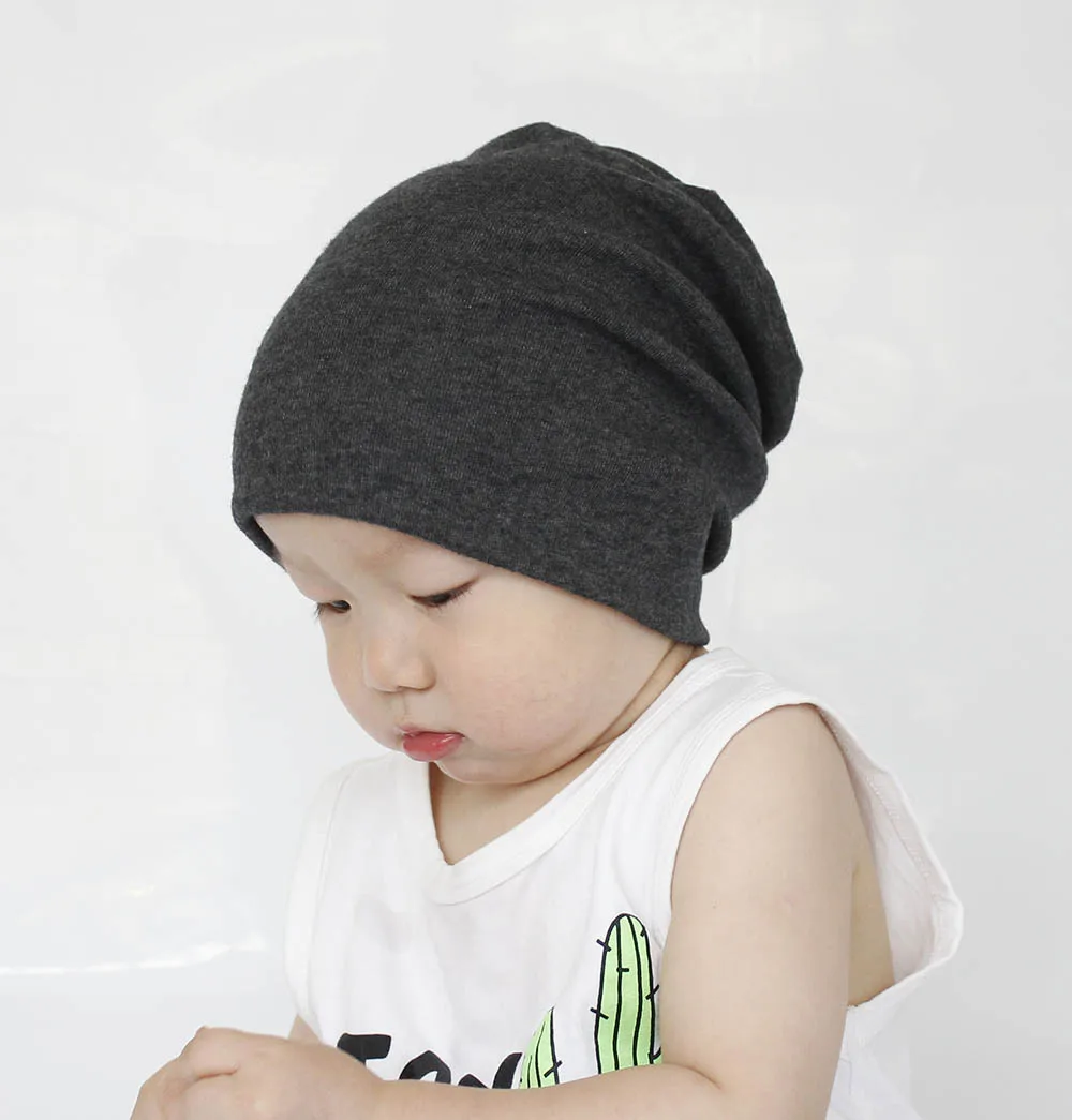 Fashion Solid Color Baby Children Spring Autumn Hats Infant Kids Boys Girls Cotton Soft Hip Hop Hat Beanie Toca De Bebe Cap | Детская