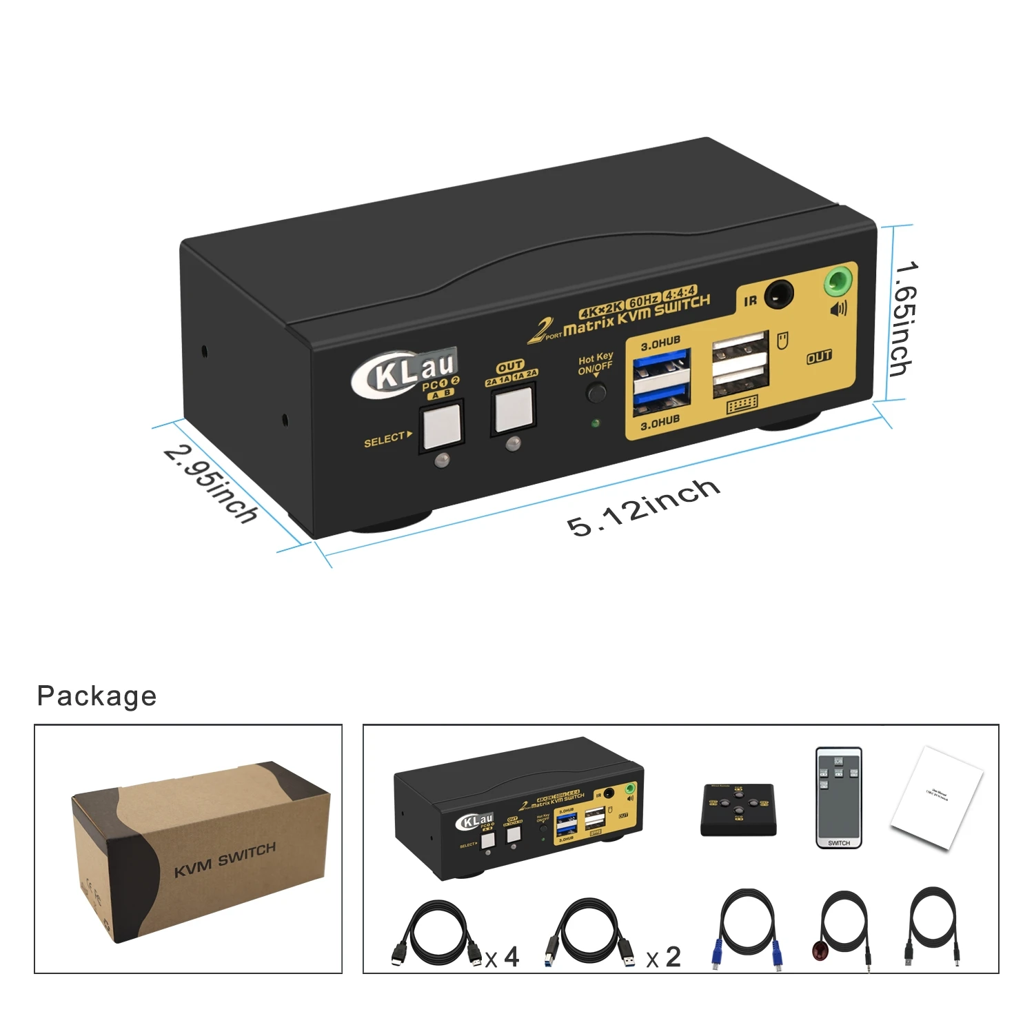 CKLau 2x2 USB 3 0 двойной монитор Матрица HDMI KVM переключатель с аудио совместимый 4K x 2K @ 60