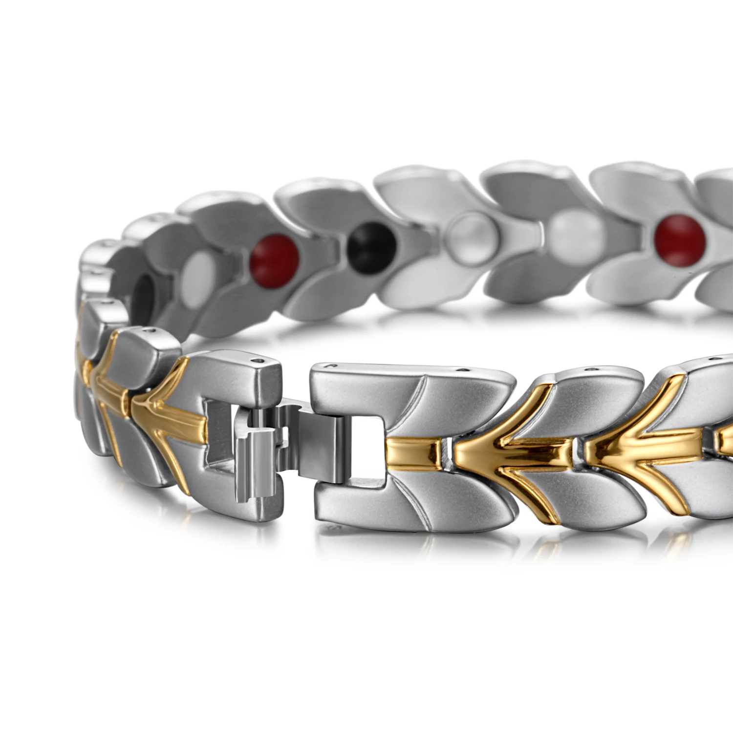 Магнитный браслет из нержавеющей стали с эффектом снятия усталости | Украшения и