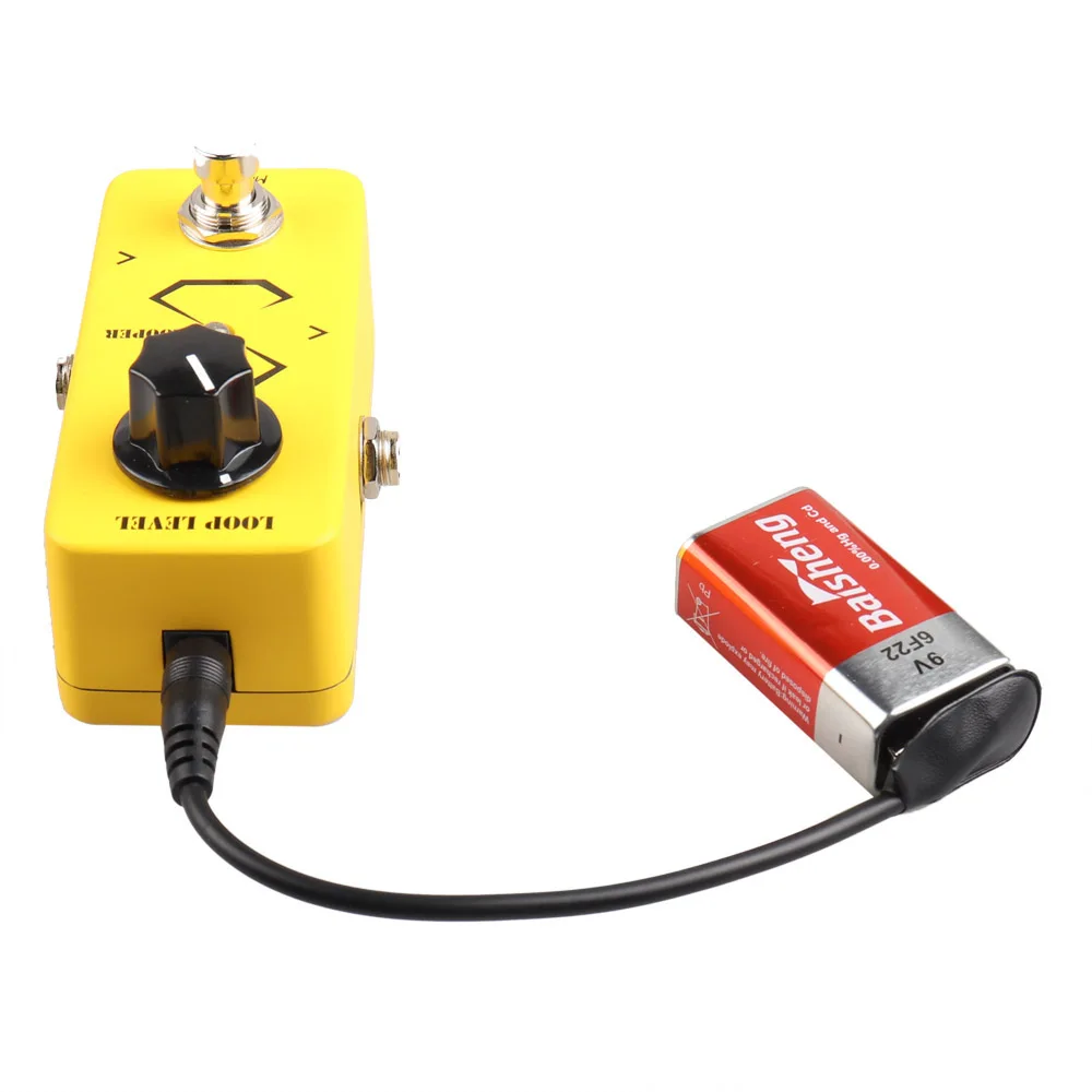 Mini Electric Guitar Effect Looper Pedal Electric Bass Guitar Effects Ture Bypass with 2pcs Battery Clip Converter Cable enlarge