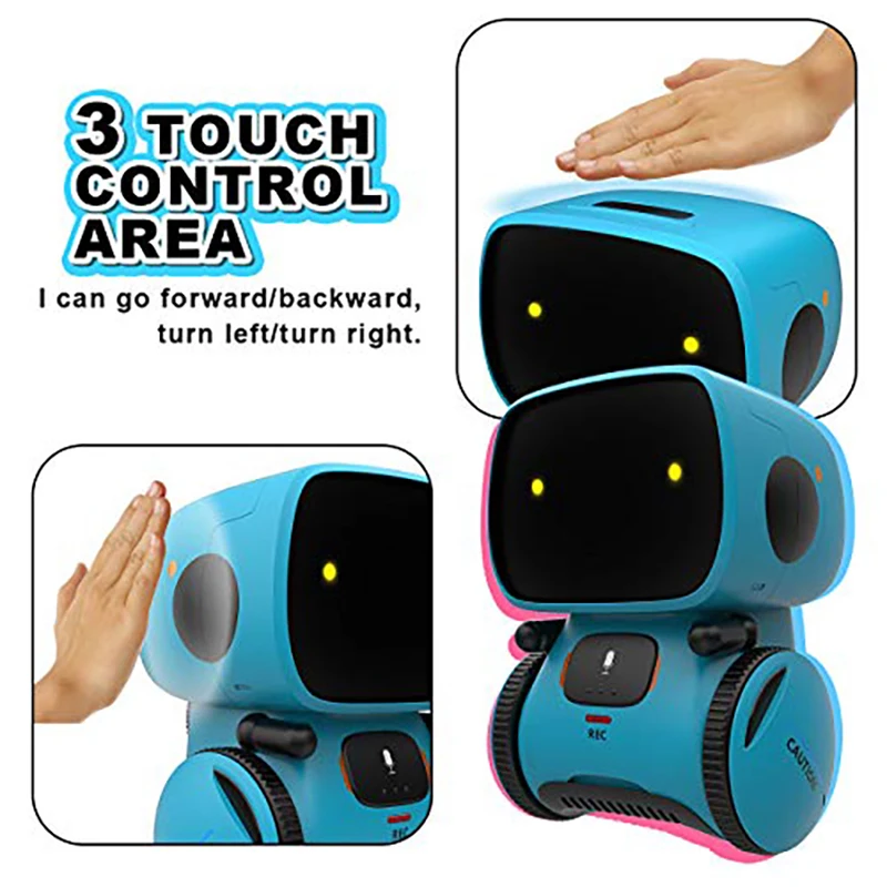 newest type smart robots dance voice command 3 languages versions touch control toys interactive robot toy gift for children free global shipping