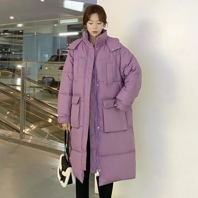 

Новинка 2020, зимнее хлопковое пальто, женская теплая плотная куртка, пальто, Женское пальто с капюшоном и хлопковой подкладкой, женские длинные зимние куртки CL760