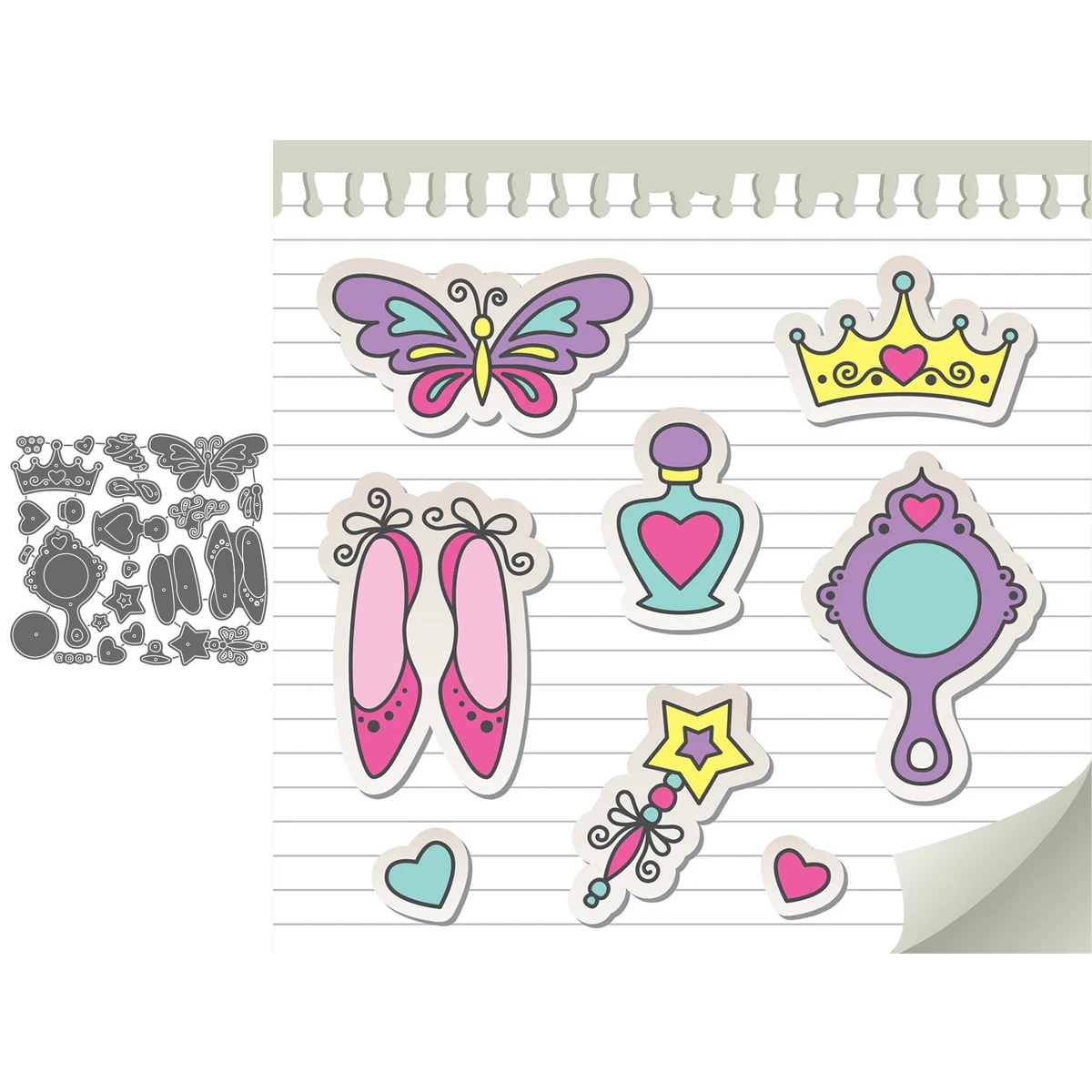 

set of princess metal craft dies cutting for diy scrapbooking paper stencils new Embossing dies 2021