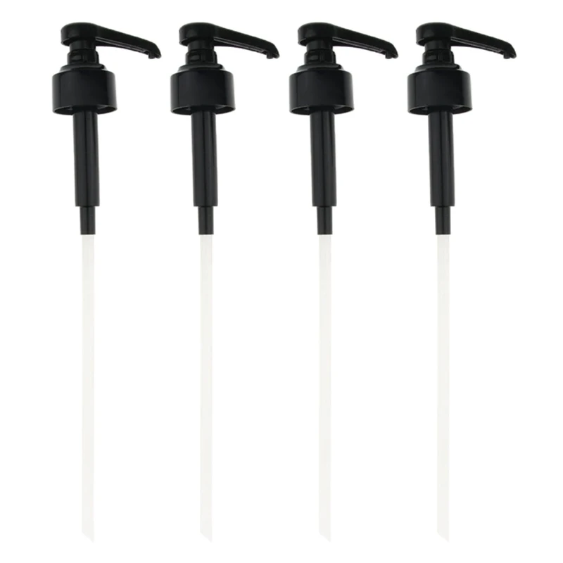

4 Pcs Dispenser Syrup Pump Black Liquid Dispenser for Monin Syrup Pump