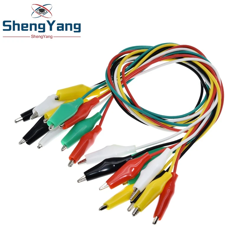 10 шт. электрические зажимы типа крокодил 50 см |