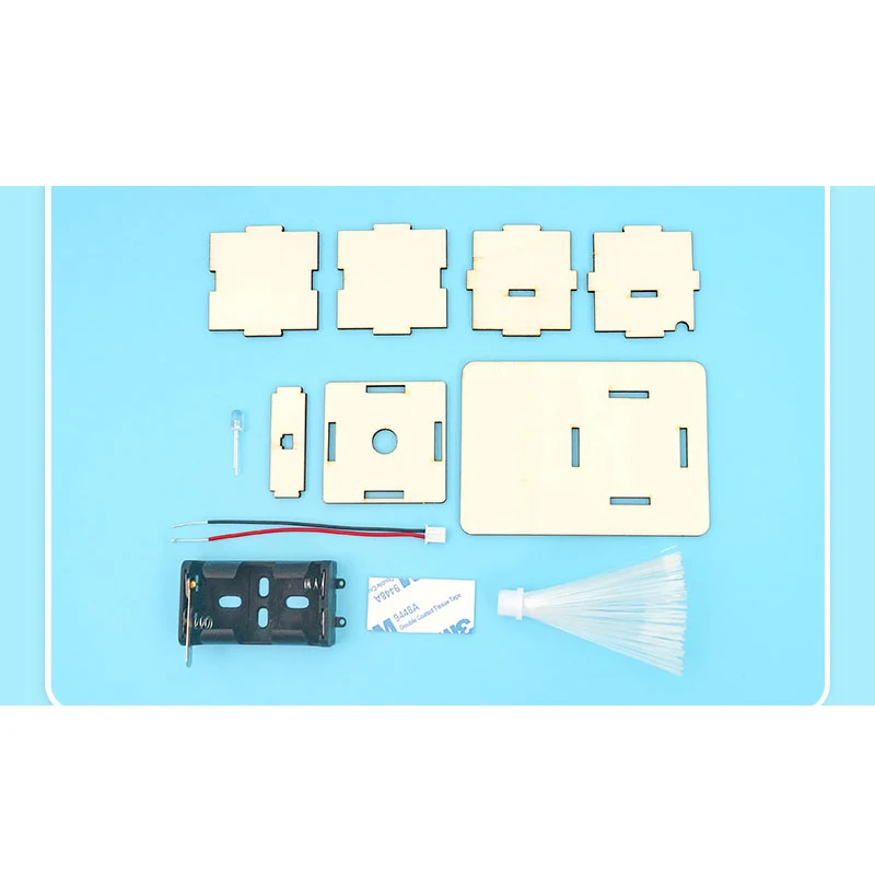 Научная техника маленькая красочная лампа из оптического волокна сделай сам для