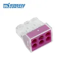 10 шт. 773-106 электрические соединители 6 штифтов вставной Быстрый провод 2,5 мм кабель 773 Тип Соединительная коробка клеммный разъем