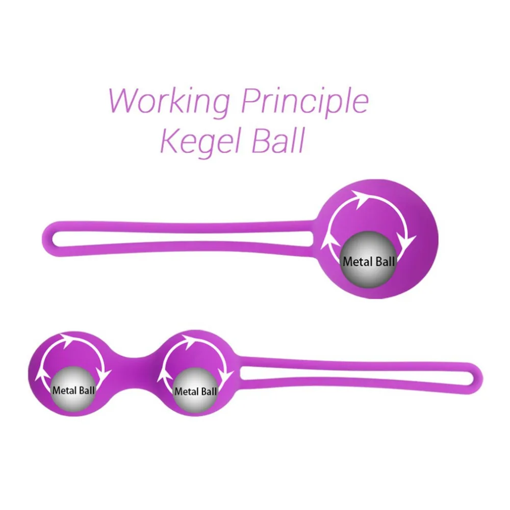 Безопасный силиконовый умный тренажер для укрепления мышц влагалища шарик