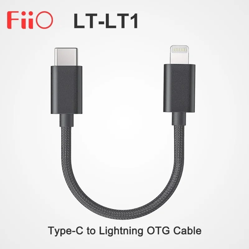 Кабель Fiio LT-LT1 LTLT1 Type-C/Lightning OTG для подключения iOS BTR5 BTR3K Q3 | Электроника
