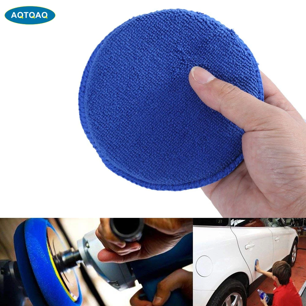 AQTQAQ 1 шт. автомобильная восковая губка из микрофибры искусственная пена