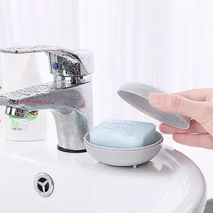 Круглый портативный держатель для мыла, контейнер для тарелок, подставка с крышкой для Путешествий, Походов, Кемпинга, кухни