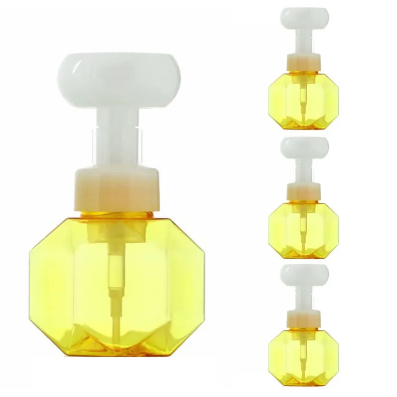 

Durable household Product 300ml Flower Foaming Bottle Flower-Shaped Foam Separate Bottling Face Washing 2021 New 2021Summer New