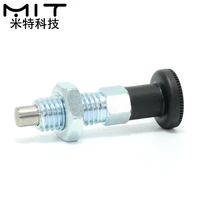 free shipping index plunger index bolts self locking type plastic knob stainless steel pin coarse thread m6m8m10m12 in stock
