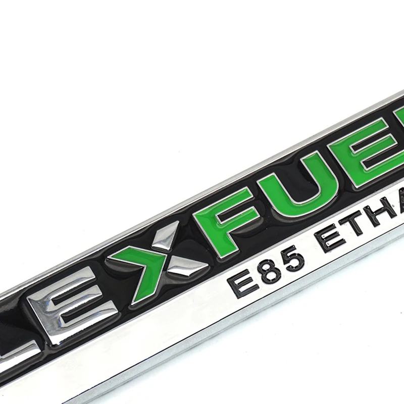 Металлическая Наклейка для автомобильного стайлинга FlexFuel E85 эмблема этанола