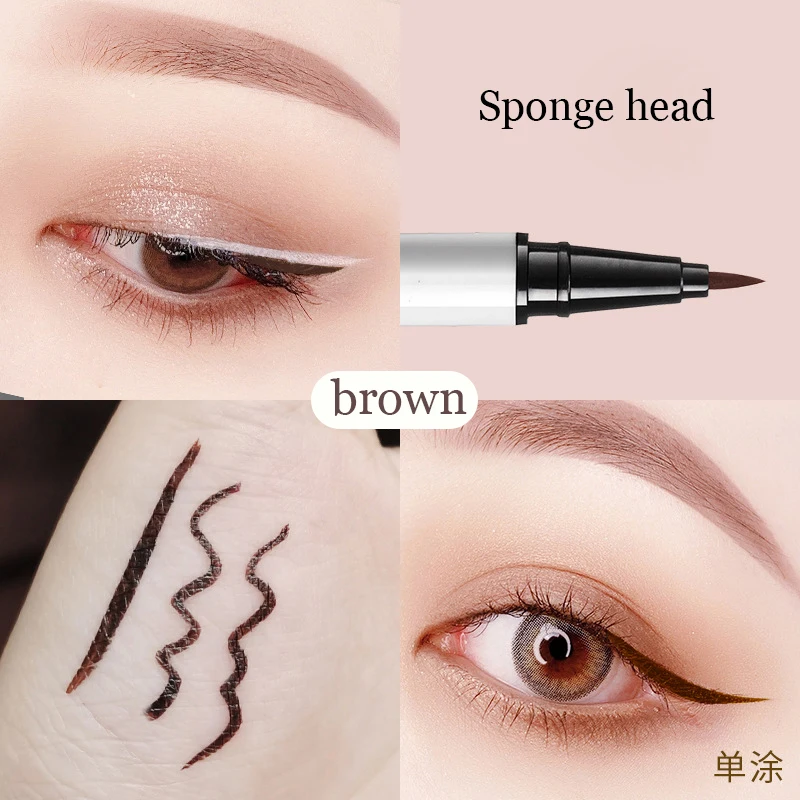 CE107 6 Colors Waterproof Eye Liner Pencil Korean Makeup Quick-drying Smooth Eyeliner Liquid Fine Eye Pencil Cosmetic