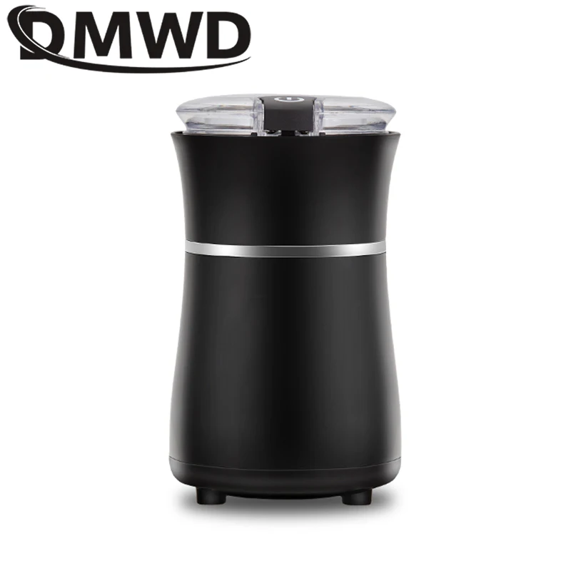

DMWD Electric Coffee Grinder Herbs Grain Crusher Burr Mill Mini Nuts Seeds Coffee Bean Grinding Machine Stainless Steel Blade EU