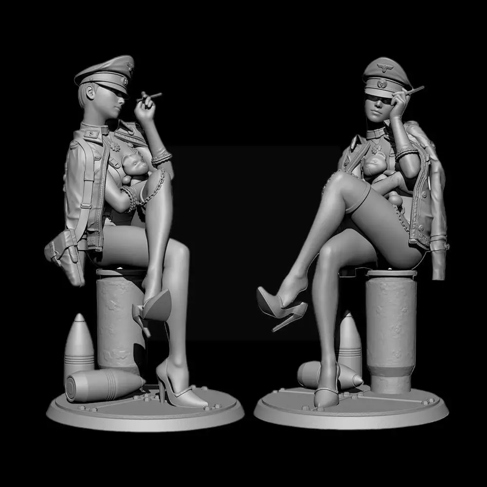 

Imperial Baby Series Female Soldier Resin Model Self-assembly Making Toy Model Female Diy Soldier K5n3