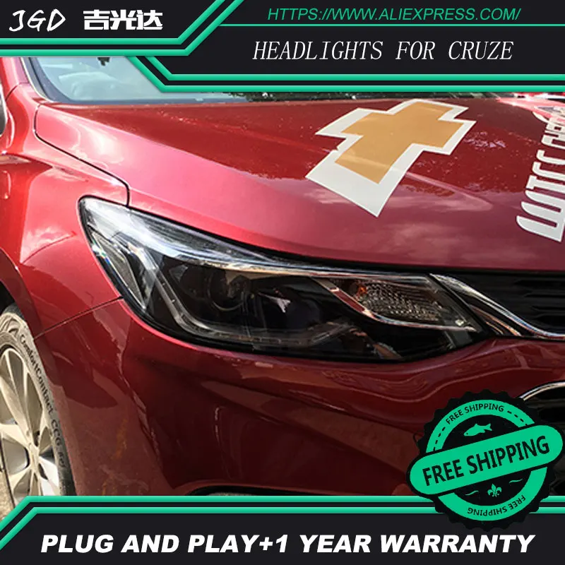Автостайлинг фары для Chevrolet Cruze светодиодный H7 hid Биксеноновые линзы ближний свет
