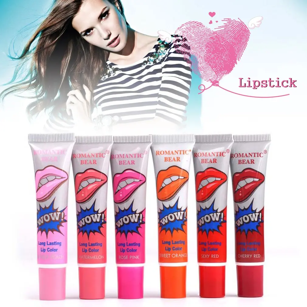 ROMANTIC BEAR Long Lasting Easy Peel Off Lip Gloss Mask Waterproof Makeup Matte Tint Lipstick Women Balm Cosmetic Hot |