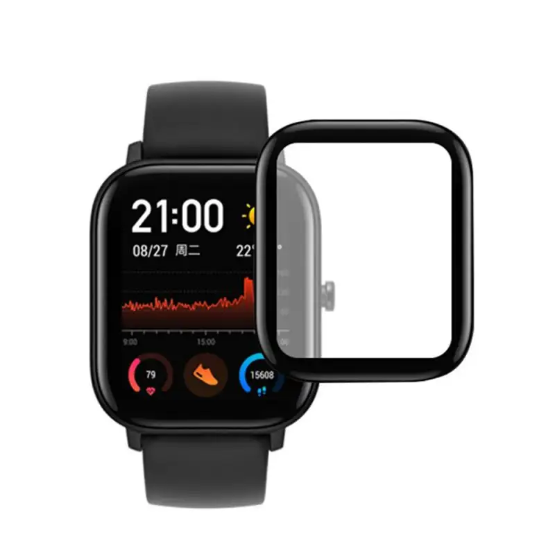 3/2 шт. 3D чехол с изогнутыми краями для Amazfit GTS защитный смарт-часов Fil Защитная