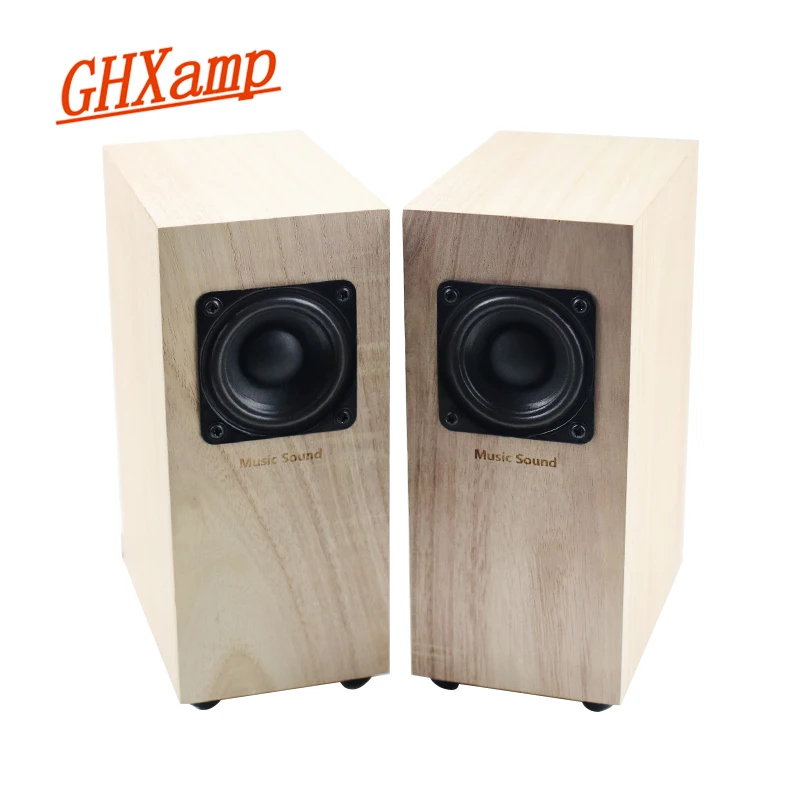 GHXAMP Full Range Wooden Speakers Hifi 2.0 Treble Midrange Bass Balance Clear Passive Loudspeaker Stereo Home Theatre 4ohm 2pcs