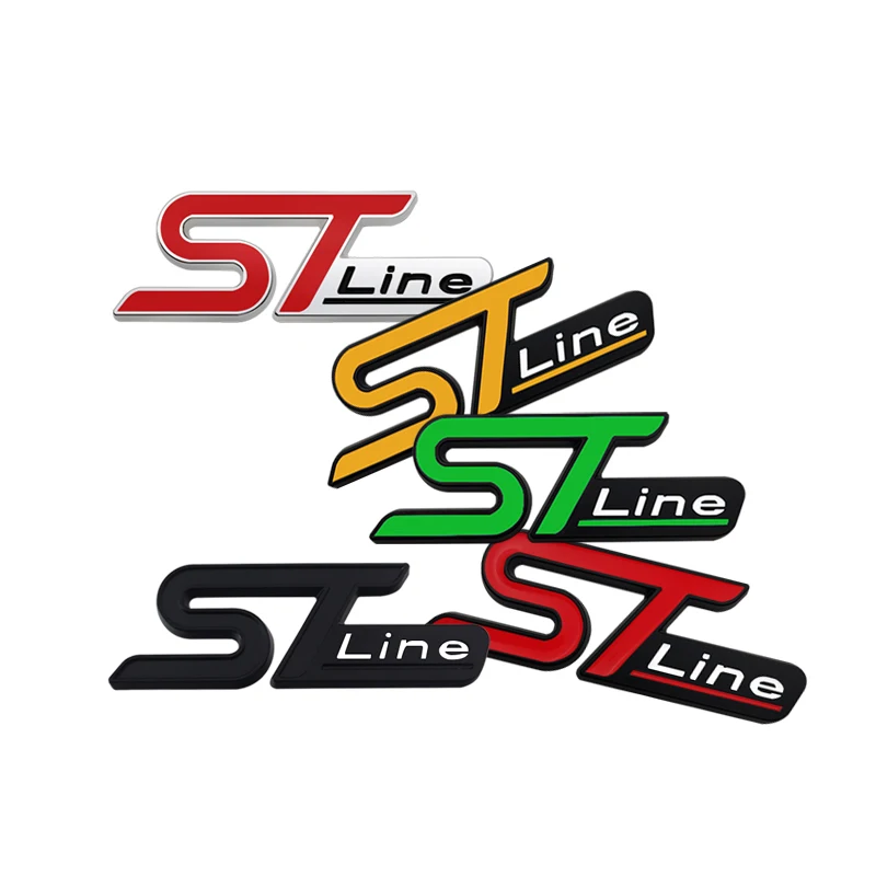 Металлическая наклейка-эмблема для багажника ST LINE передняя решетка Ford Fiesta Range Kuga