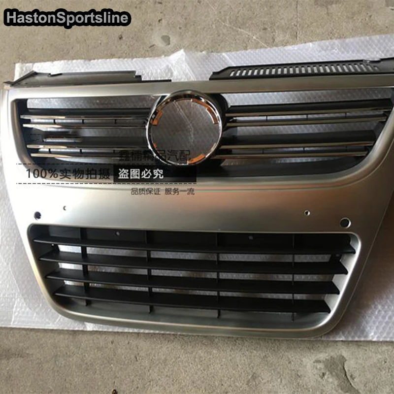 

For Volkswagen Passat R36 Racing Grills ABS Silver Front Bumper Mesh Grille Grill 2006-2010