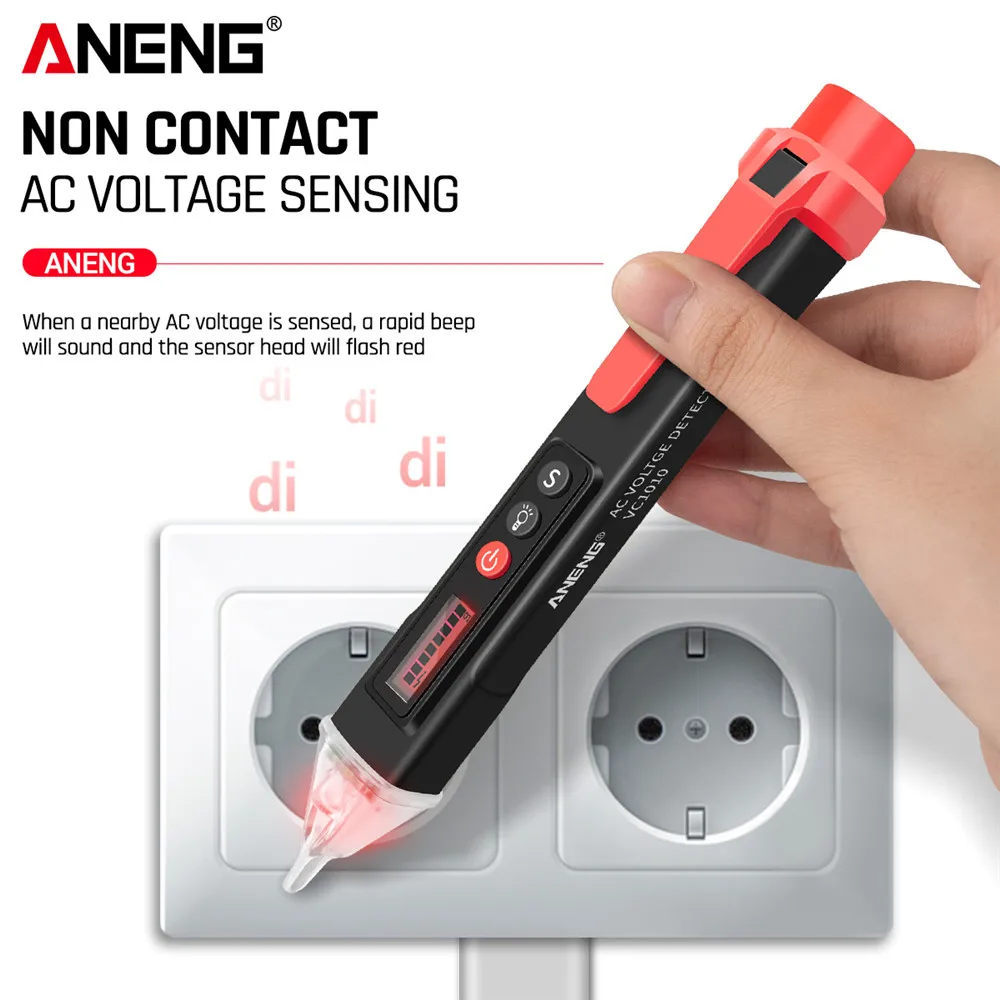 ANENG VC1010 вольтметр цифровой тестер индикатор напряжения Цифровые датчики