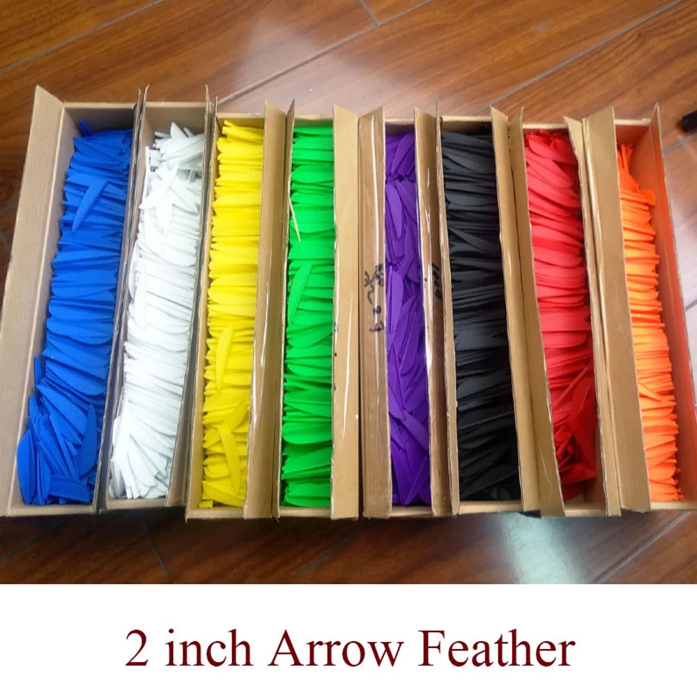 50 шт. 2 &quotрезиновые лопасти стрелки Fletches Feather Fletching Arrow сделай сам инструменты для