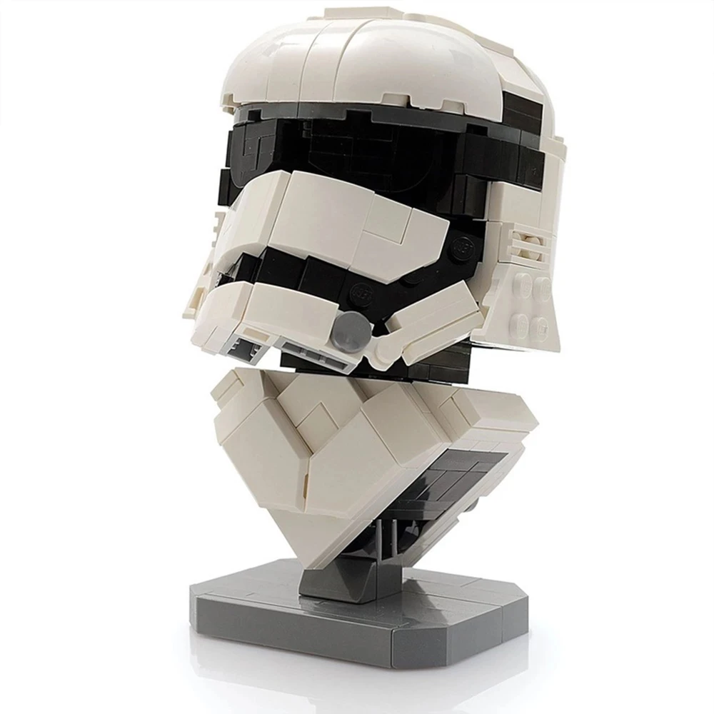 

Star Movie Figures Helmet Storm Trooper Sithed Space Warriors Fighters Status Bust MOC Building Blocks Assembly Kids Toys Gifts