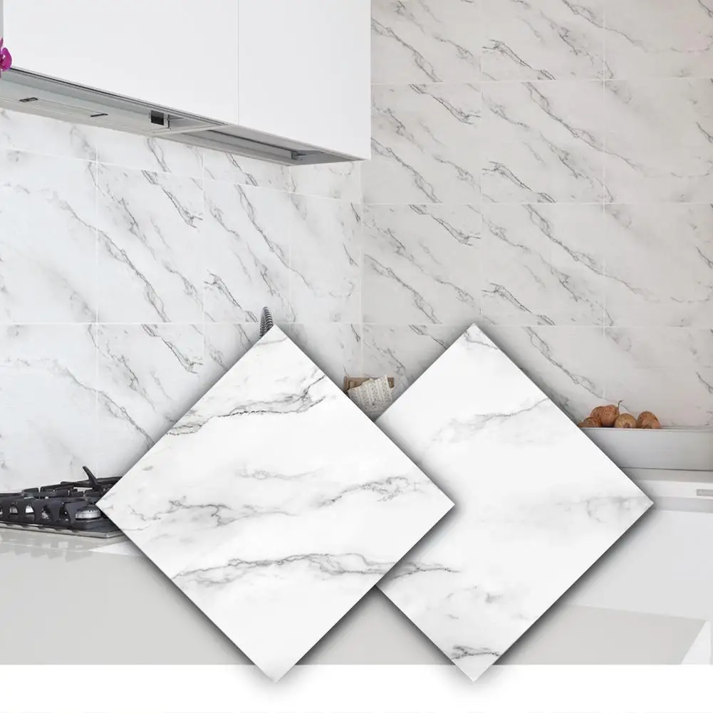 2 шт. бело золотые серый Мрамор плитка стены цемента кирпича Водонепроницаемый