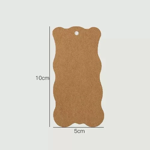 White Black Brown Kraft Paper Tags Label Luggage Wedding Note Blank Price Hang Tag Card 5x10cm 100pcs/lot | Дом и сад