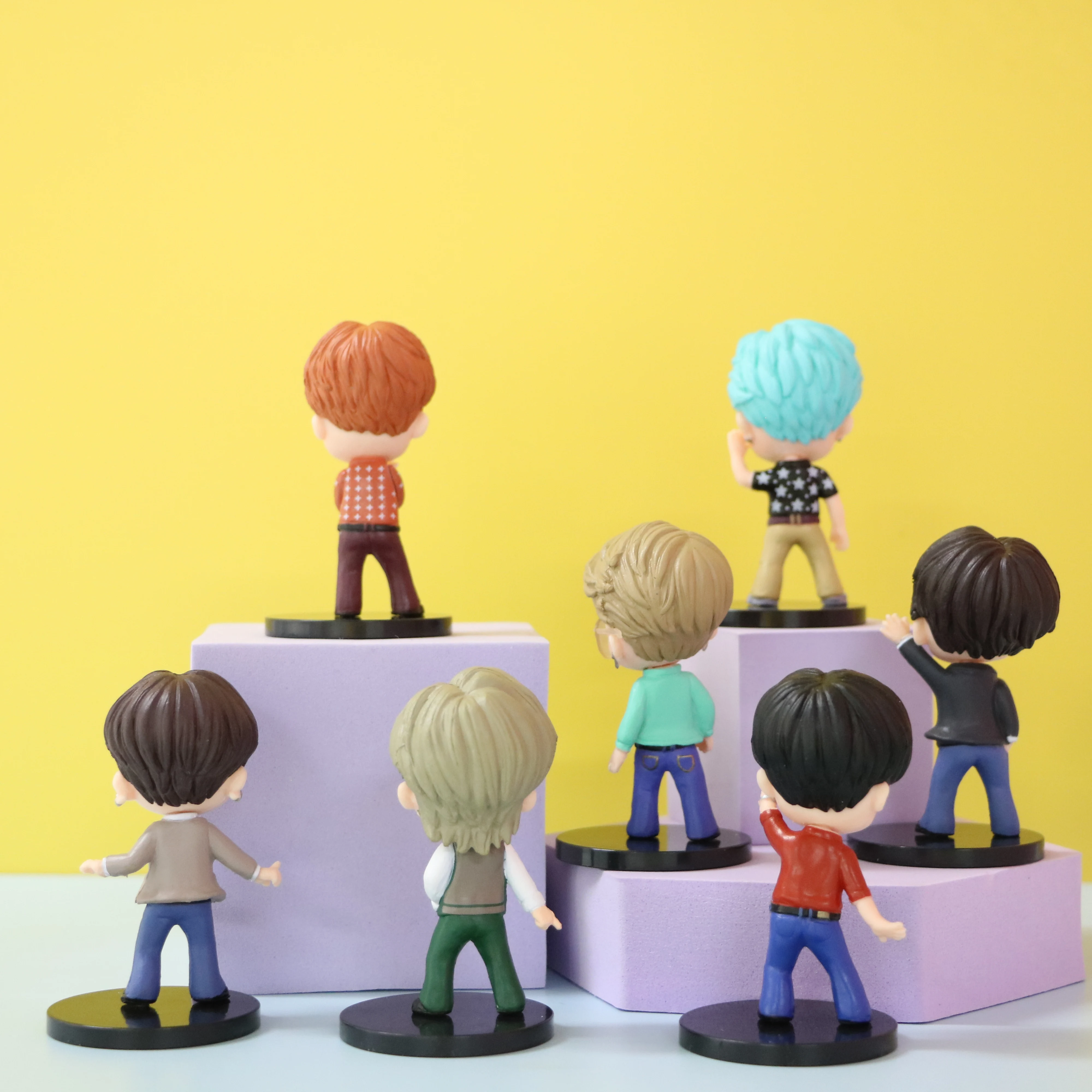 Лидер продаж 7 шт./лот 4G Φ 6G 7G крошечная фигурка TAN Bangtan Boys игрушечная группа модель