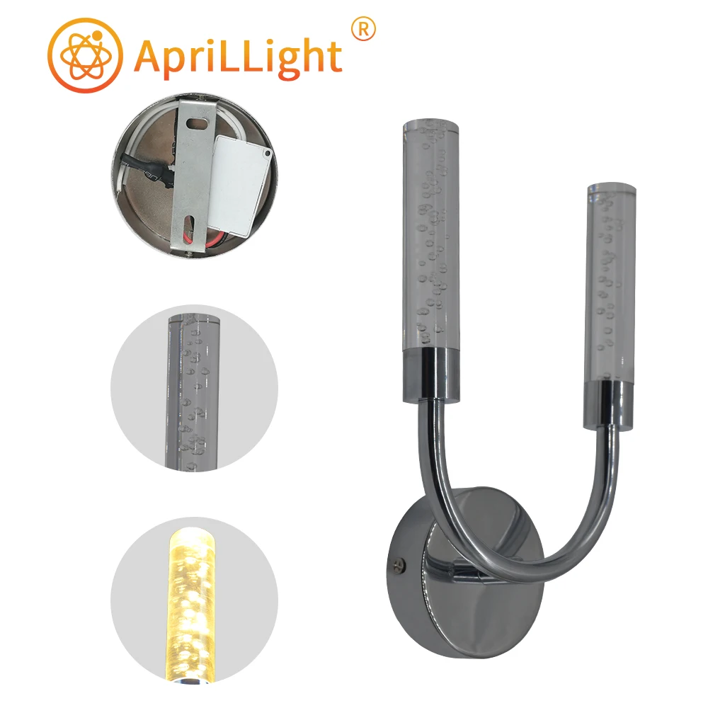 Акриловый креативный современный светодиодный настенный светильник лампа для