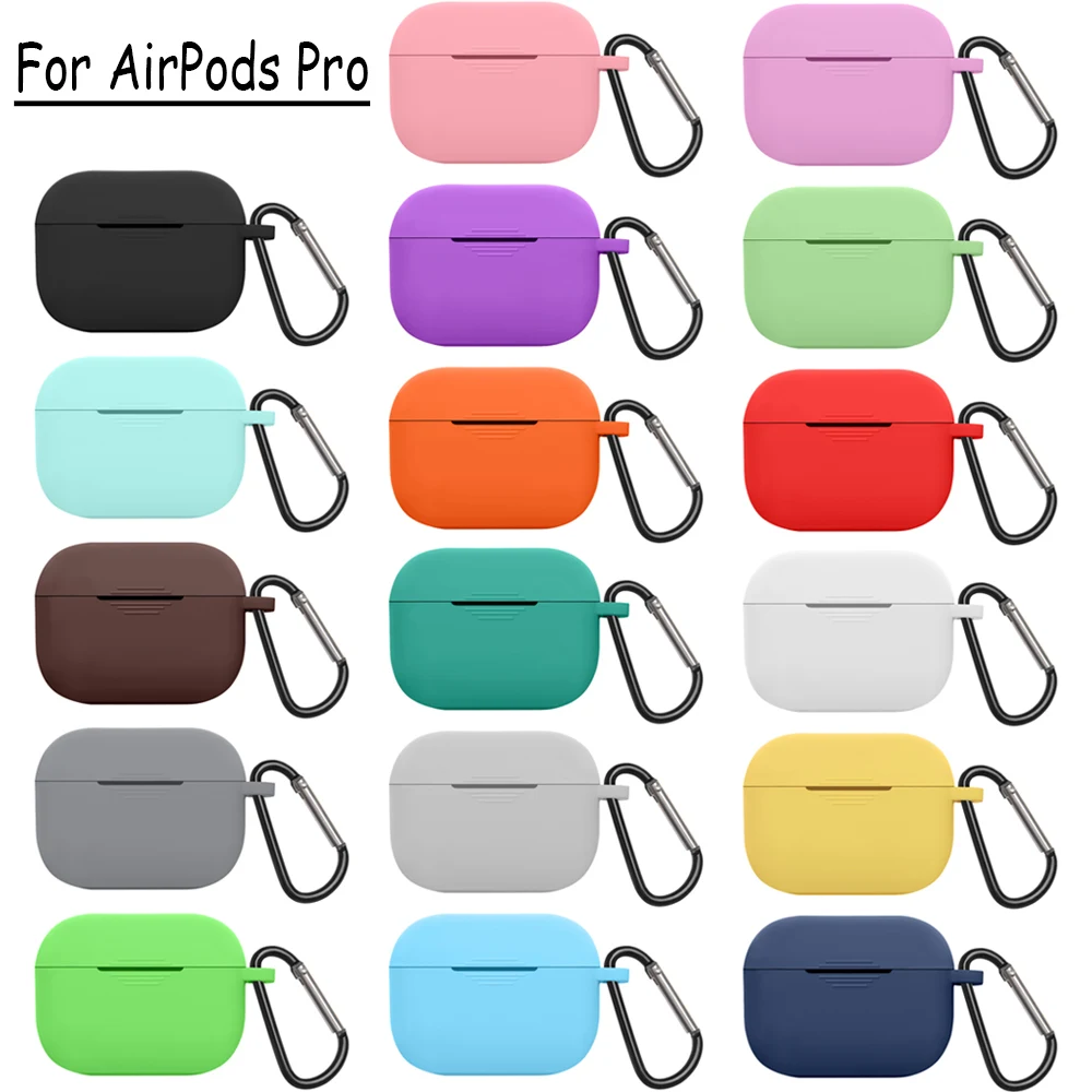 Силиконовый чехол для Apple Airpods Pro беспроводная bluetooth гарнитура защитный 3