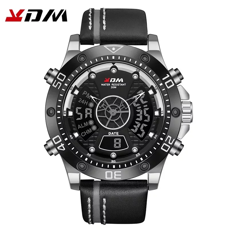 

2021KDM Top Brand Pointer Digital Dual Display Sports Outdoor Men's Watch Multifunctional Waterproof Calendar Military Watch