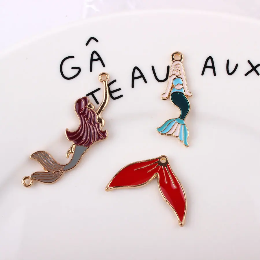 Эмалированная серия русалки сделай сам Корейская версия ювелирных аксессуаров