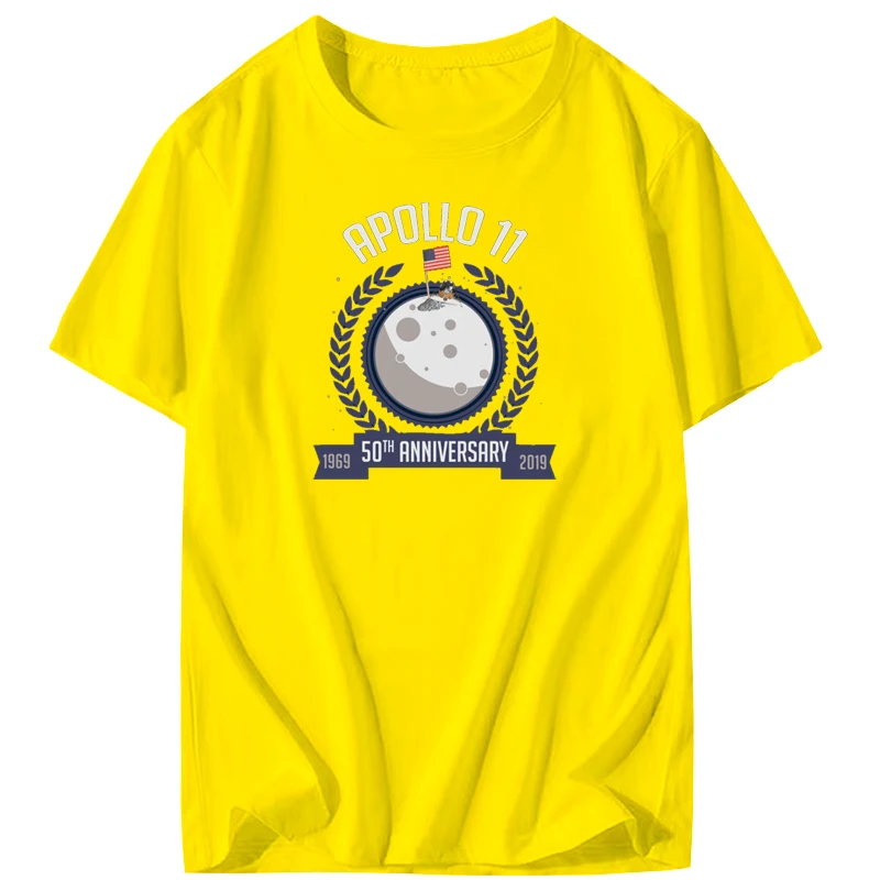 Лидер продаж хлопковая Футболка Apollo 11 50th anniversary moon landing July 20 1969 летняя футболка для