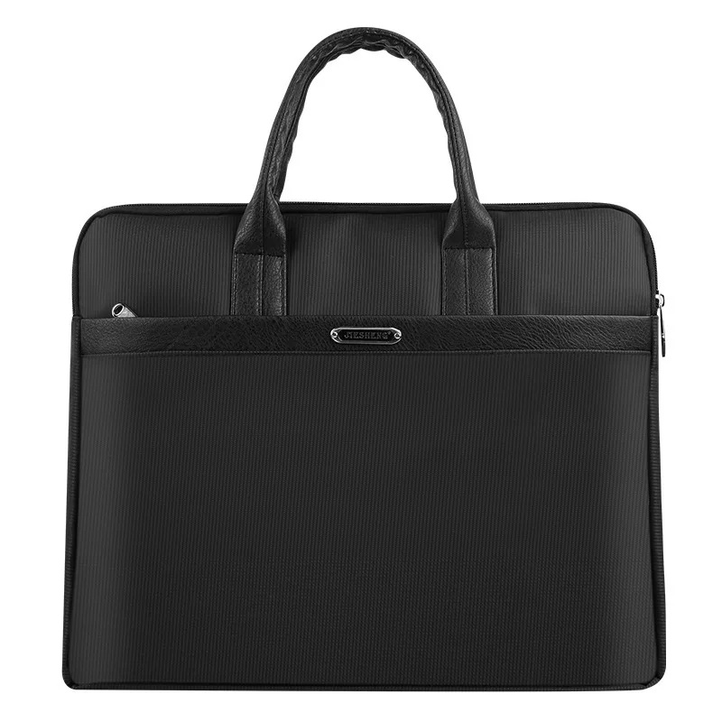 

Men's Business Laptop Conference File Bag Double-layer Multi-function File Bag Leather Laptop Bag Side Bag for Men Business Bag