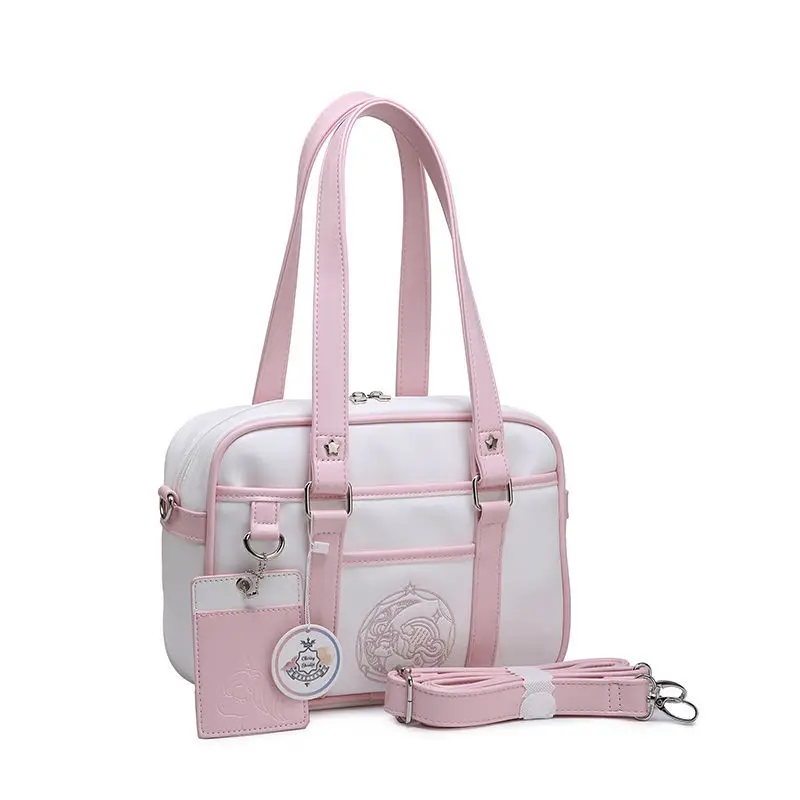 

JK bolso con imgenes de unicornios, bolso de hombro uniforme de Pu, bolso de mujer, bandolera informal simple