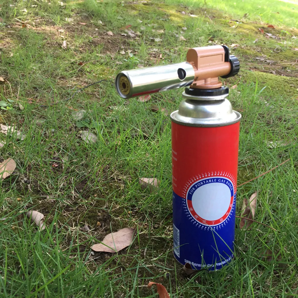 Газовые горелки портативный металлический электронный зажигание медь пламя