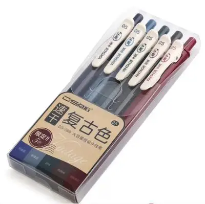 

Гелевые ручки 0.5 мм, 5 шт.