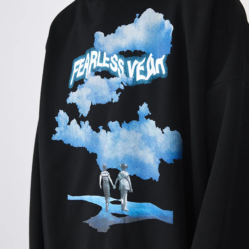 

Sweatshirts popular logo print Winter Clothers Long-sleeve Oversized hoodie Couple hoodie cashmere