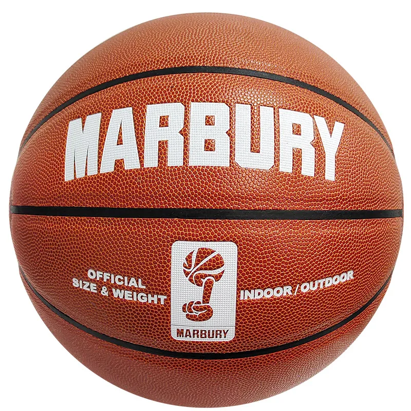 

Marbury Basketball 2021 new design 10-piece Women basketball Training basketball sports equipment Brown pu leather basketball
