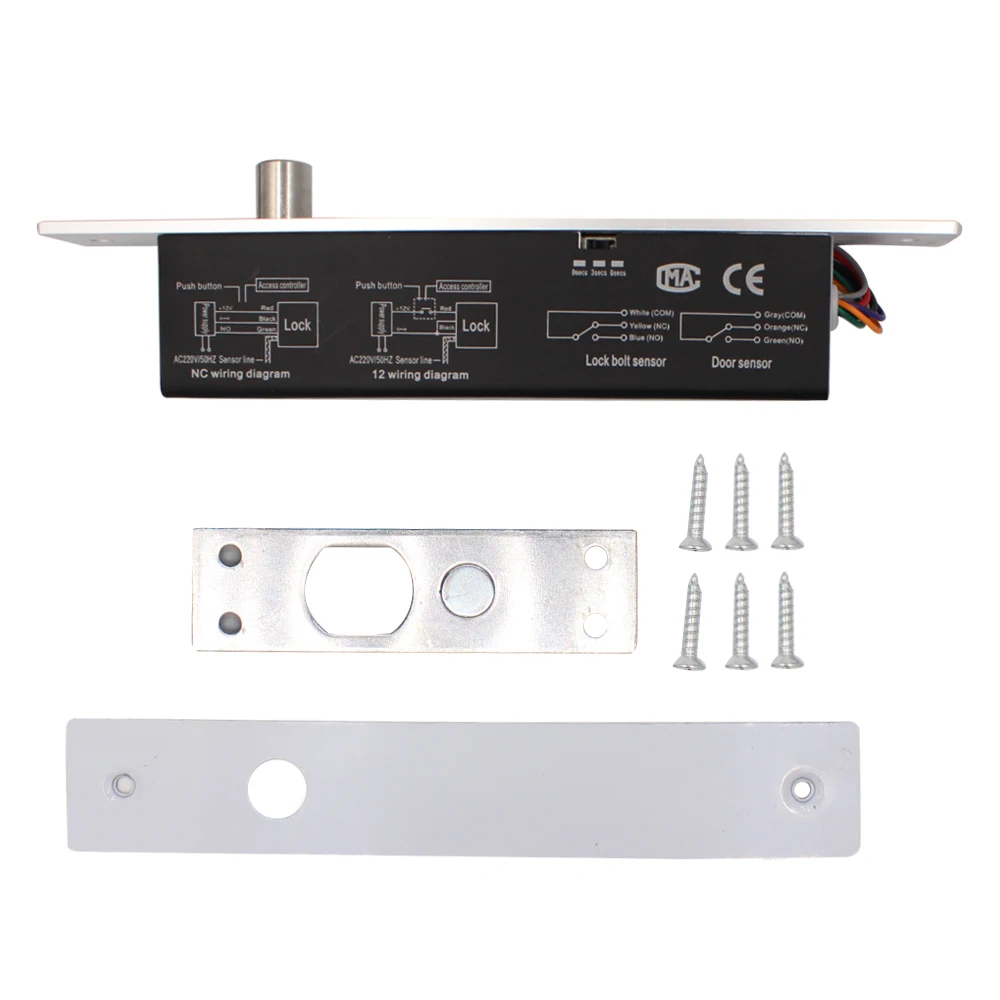 Электрический замок с магнитным выходом и временной задержкой 12 В постоянного
