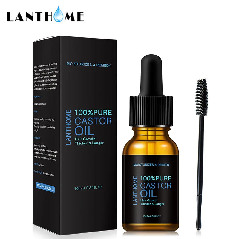 

10ML Castor Oil Eyelash Nourishing Essential Oil Hair Growth Castor Oil Hair Care