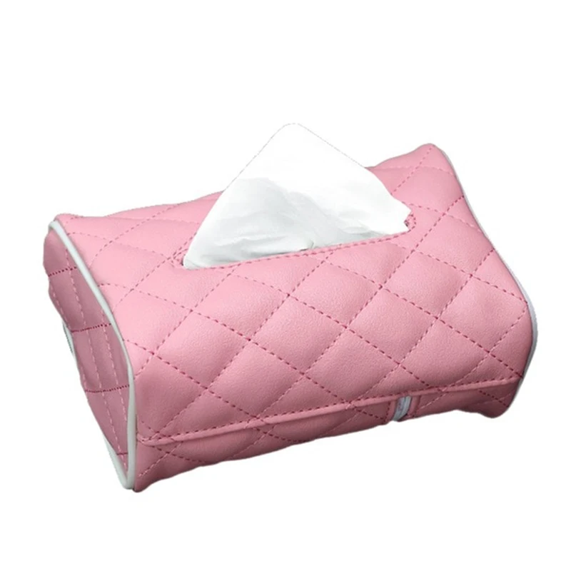 

Car Tissue Storage Box Holder Case Napkin Paper Container for Sun Visor Seat Back PSEN999