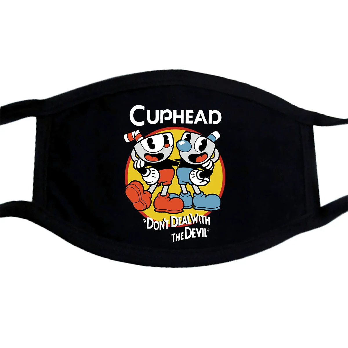 Официальная Мужская Черная Cuphead маска PM2.5 | Аксессуары для одежды