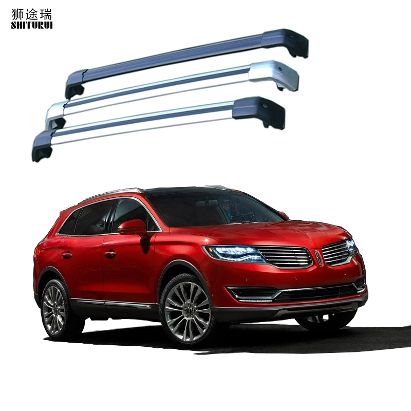 

2Pcs Roof bars For Lincoln MKX 2015-2018 Aluminum Alloy Side Bars Cross Rails Roof Rack Luggage Carrier