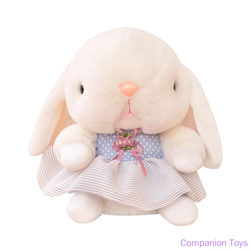 

New 17/25/40cm Kawaii Cartoon Rabbit Plush Toy Long Ears Bunny Doll Soft Stuffed Animal Doll Kids Girls Birthday Christmas Gift